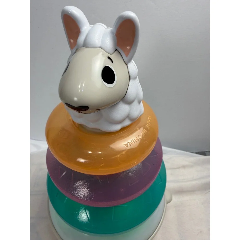 Fisher-Price Linkimals Lights & Colors Llama Interactive Stacking Toy GJB15